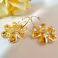 Mustard Daisy Bloom Earrings.