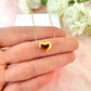 Gold Heart Coreana chain necklace