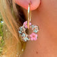 Bloom Flower Donut Hoop earrings.