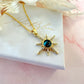 Gold galaxy Cz Star necklace.