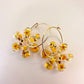 Mustard Daisy Bloom Earrings.