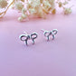 925 Sterling silver Tiny Bow stud earrings.