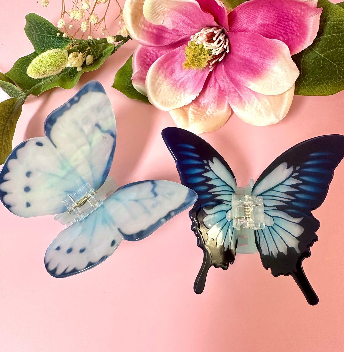 Large butterfly hair claw clip.