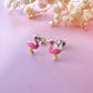 Kooky Kids Flamingo sterling silver earrings