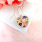 Wildflower bloom Heart necklace.