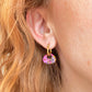 Purple Copper Retro Nugget bloom earrings.