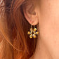 Mustard Daisy Bloom Earrings.