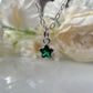 925 sterling silver Tiny CZ Star Necklace - Different colour options.