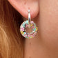 Sprinkles Mini donut huggie Hoop earrings.